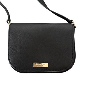 Kate Spade laurel Way Carsen Saffiano Leather Crossbody Shoulder Bag Black